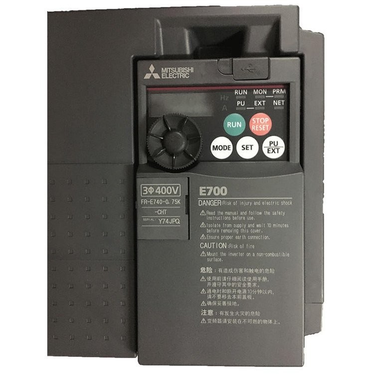0.75KW Mitsubishi Frequency Converter FR-E740-0.75K-CHT 2.6A 3PH AC380V 50Hz
