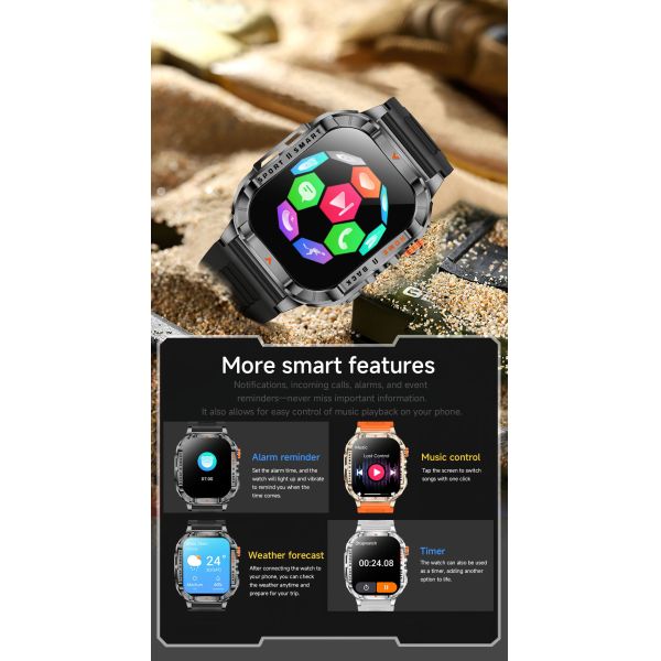 2.01inch 2G/3G/4G Network and Webcam video chat water resistant gps running sleep sports health activity tracker digital sport S1 Pro smart phone