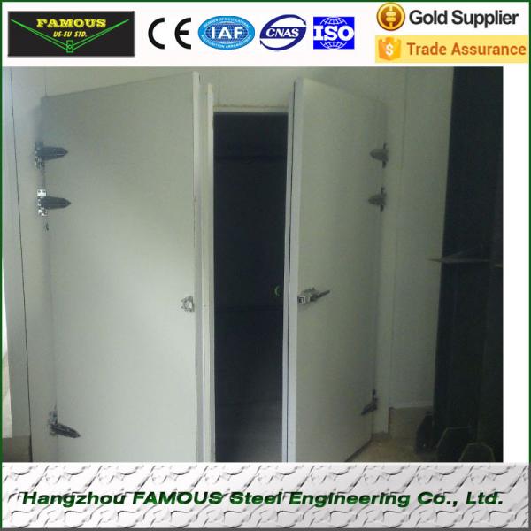 Cheap pu insulated hinged doors cold storage room for sale