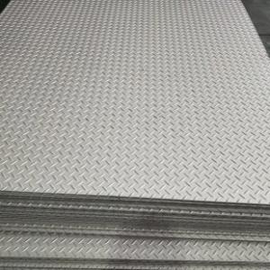 China 304L Stainless Steel Steel Tread Plate Chequer Plate Steel BA finish on sale