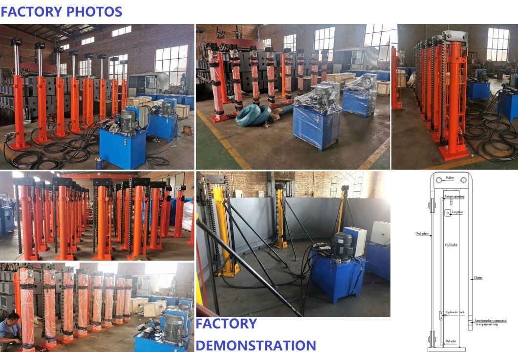 Automatic Tank Hydraulic Jacking System Construction Equipment Tank Lift Jacks 2 Meter
