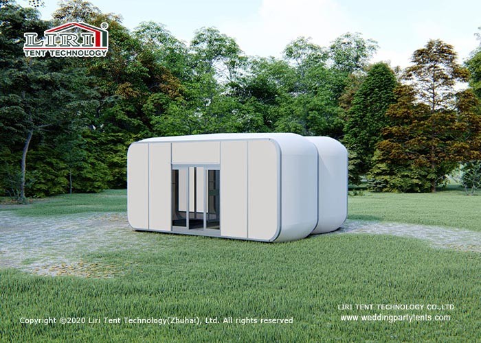 6m Modern Modular Glamping Capsule Box Hotel Tents For Coffee Shop