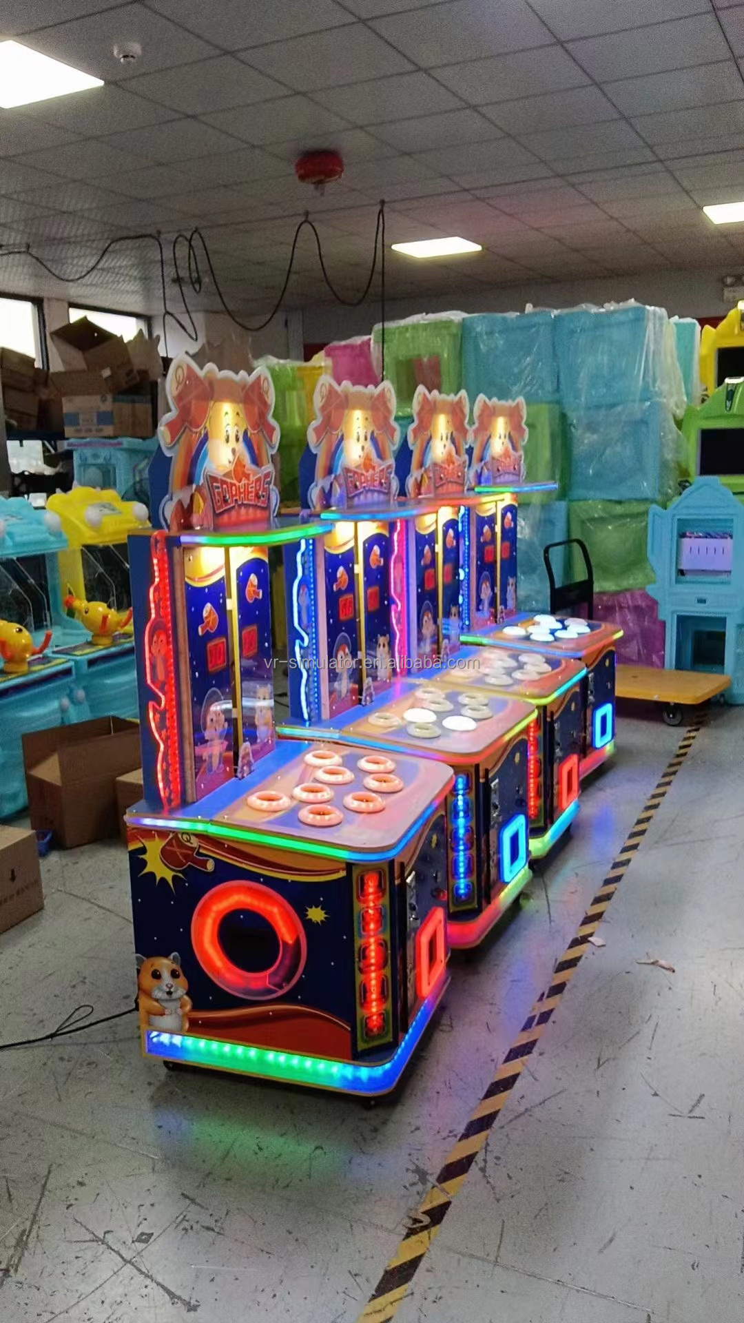 Game Mall Coin Operated Kids Game Machine Hit Hammer Game Machine With US Plug