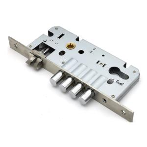 Quality Stainless Steel Mortise Cylinder Lock Body Anti Drill 4 Point 72mm Center size wholesale