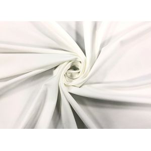 Quality White Underwear Fabric 170GSM 84% Polyester 16% Spandex High Elasticity wholesale