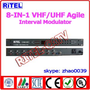 China 8-in-1 VHF/UHF Agile Interval AV Converter/Modulator for Hospital/community/campus on sale