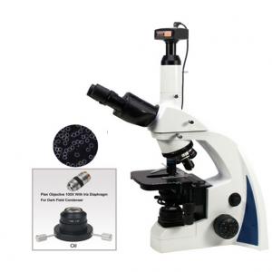Digital Dark Background Biology Microscope with Infinite System+3.0mp usb digital camera/live blood mikroskop