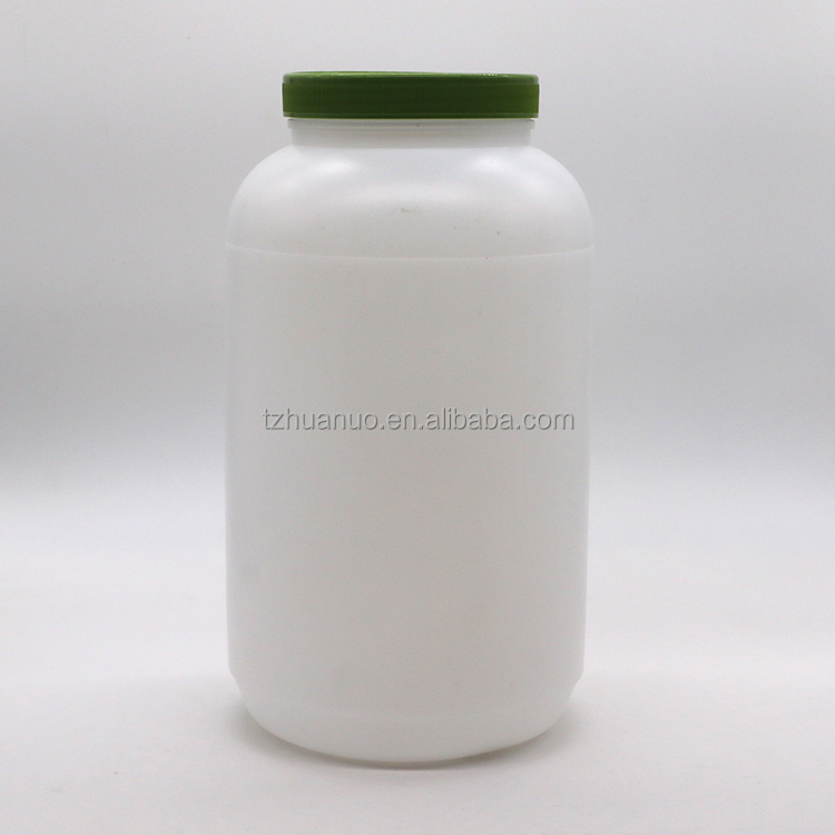 Bread 1L/4L Wide Mouth HDPE Protein Powder Food Storage with Screw Cap and Aluminum Heat Induction Liner