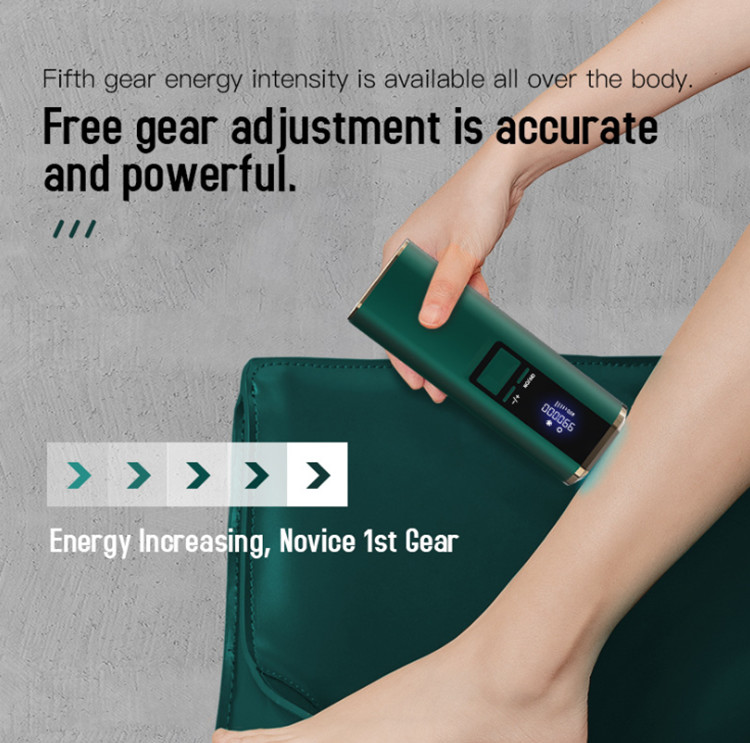 Green 3.3cm2 240V 1200nm Ice Cool IPL Hair Removal