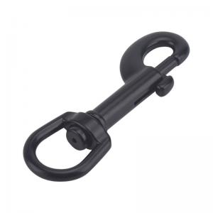 China Direct Rotating Metal Snap Black Carabiner Hook for Heavy Industry Market on sale
