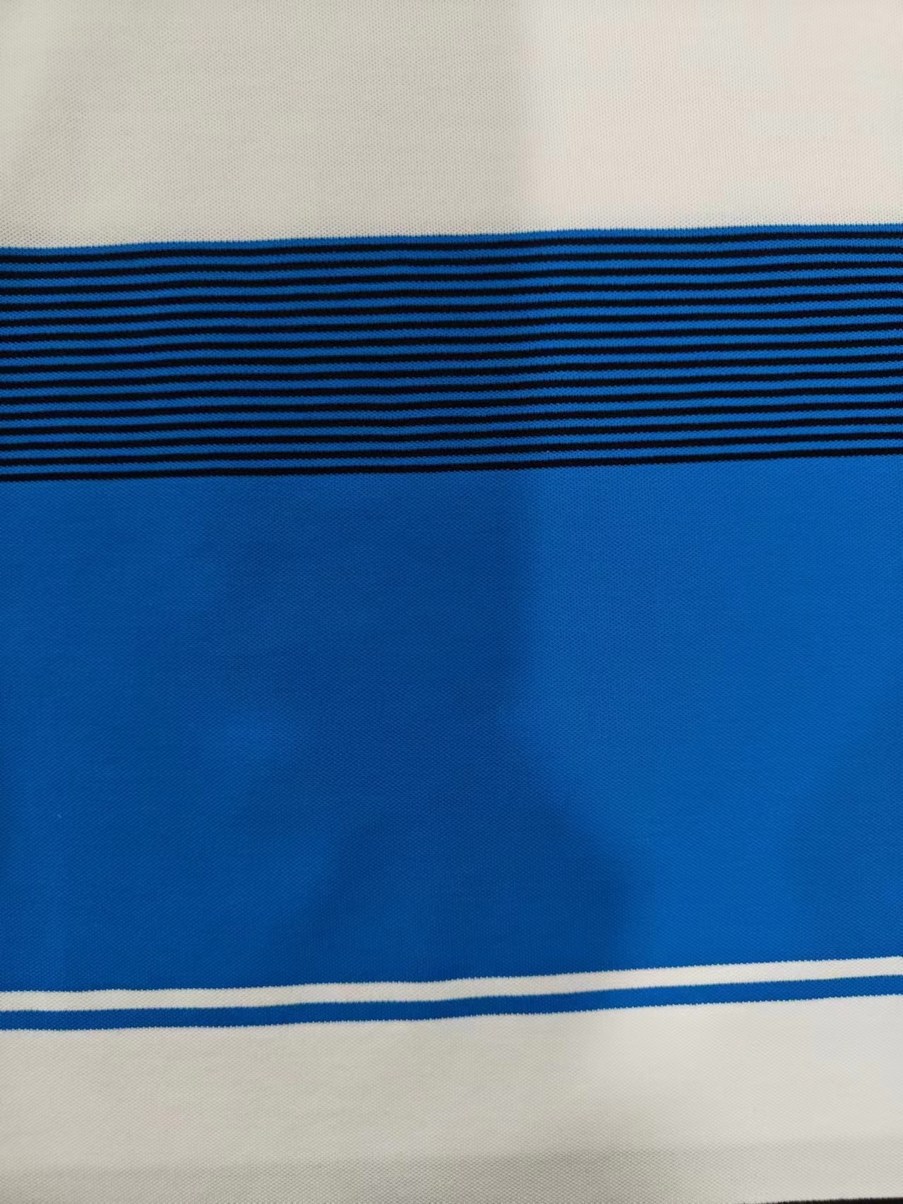 Skin-Friendly Healthy And Sweat-Absorbent Striped Knit Fabric For Polo Shirt