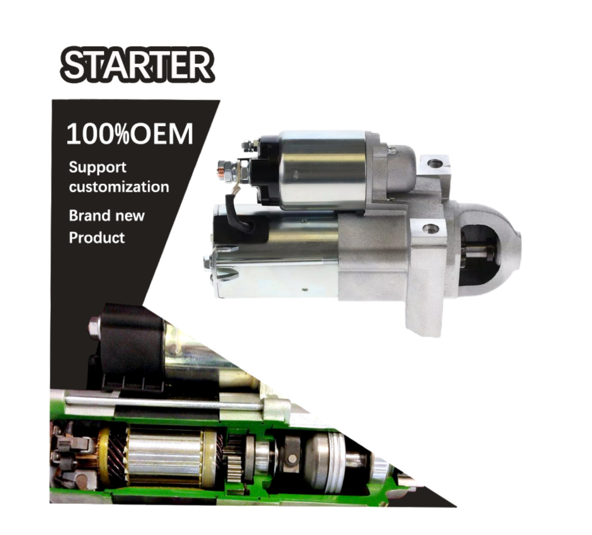 12V 11T CW STARTER 12588052, 12610302, 89017442, 89017844. 19168042, 8000000, 8000239.3231637, 3231656