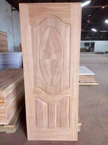 China Swing Open Sapele MDF Door Skin Panel For Exterior Wood Doors 2-4mm Thickness on sale
