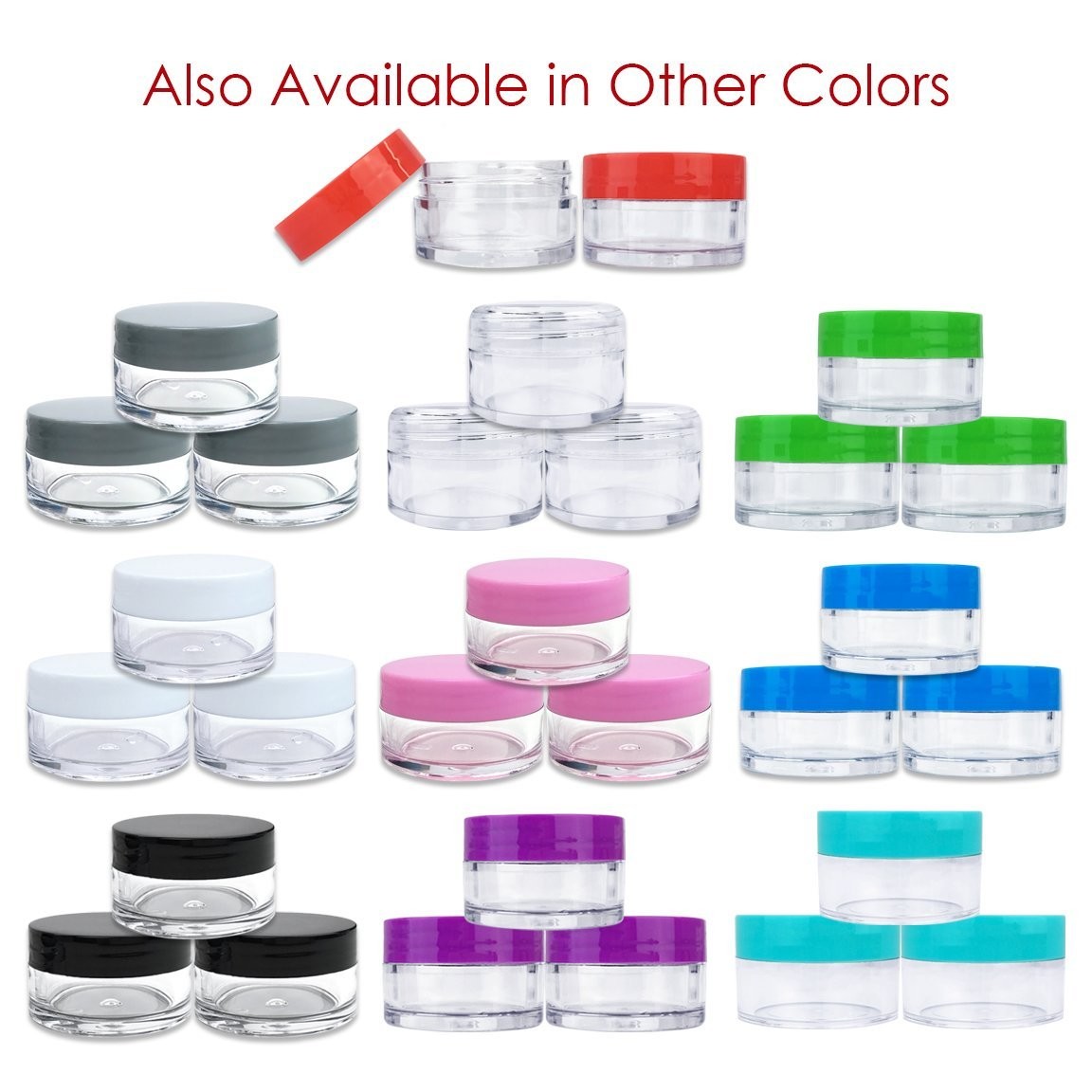 Portable Lightweight Empty Lotion Jars Travel Use Airless Cream Jar
