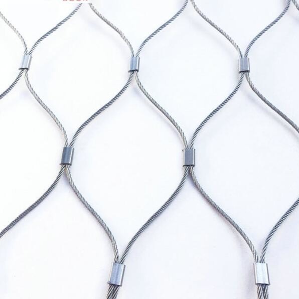 Enclosure Ferruled Stainless Steel Rope Wire Mesh 2mm 2.5mm