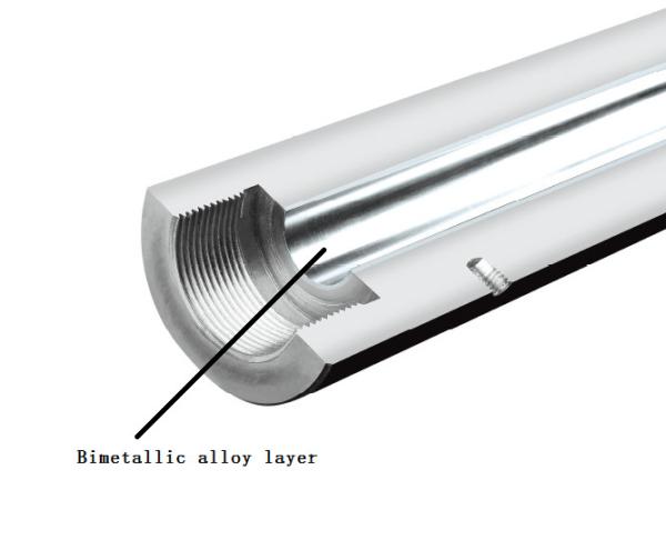 Cheap Double Alloy Screw Barrel For Vertical , Horizontal Injection Machine , Extruder for sale
