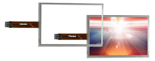 6.4 Inch Film Glass 5 Wire Resistive Touch Panel For Lcd Monitor High Stability
