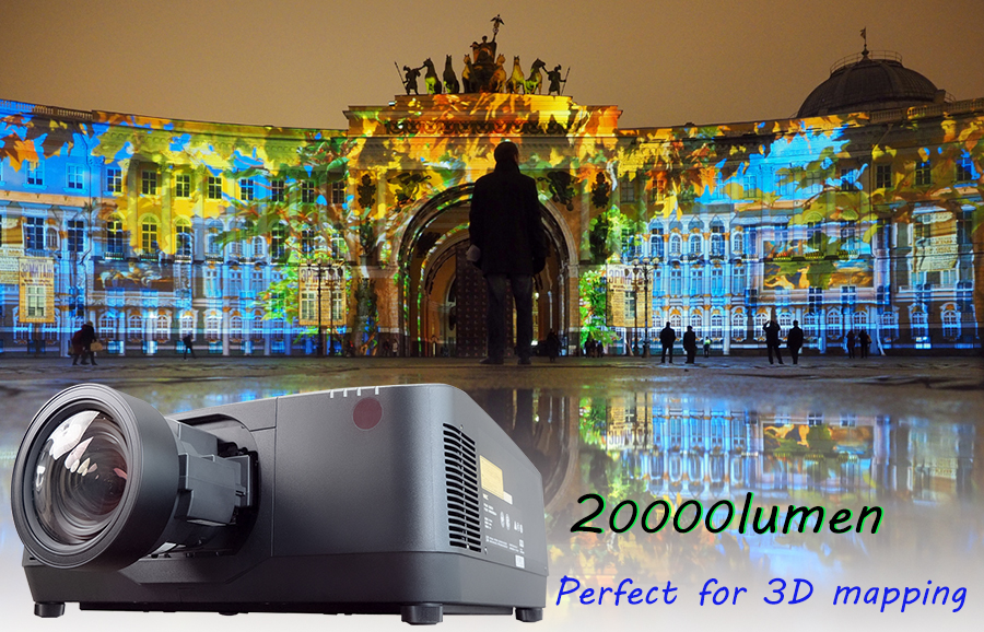 High Brightness 20000 Lumen 3D Mapping Laser Projector WUXGA