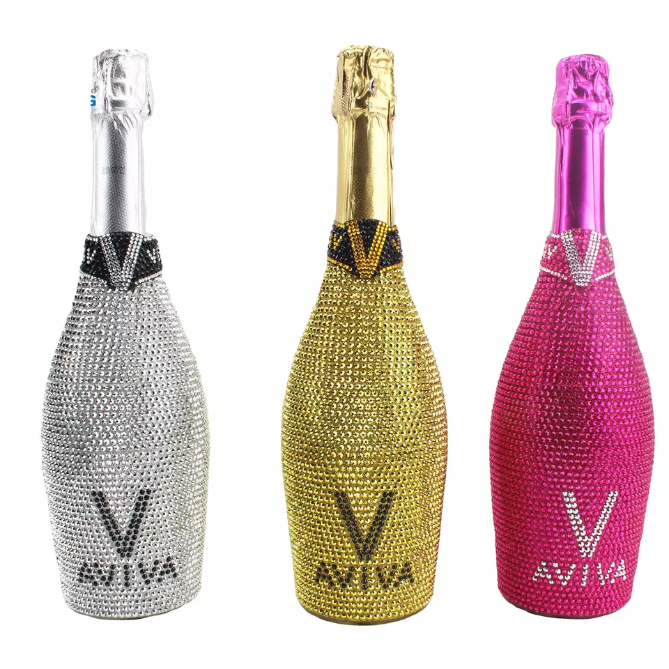 Decal Surface Handling 750ml Glass Bottle for Champagne and Rum in Custom Color