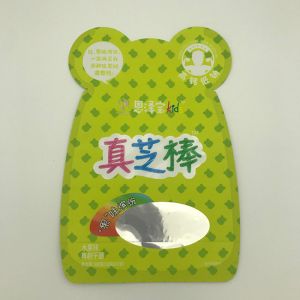 80g VMPET Custom Shaped Plastic Bags Zipper Pouch Die Cut