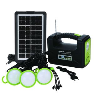 Quality 4500mah Portable Outdoor Solar Lighting System With Fm Bluetooth Function For Emergency Charging wholesale