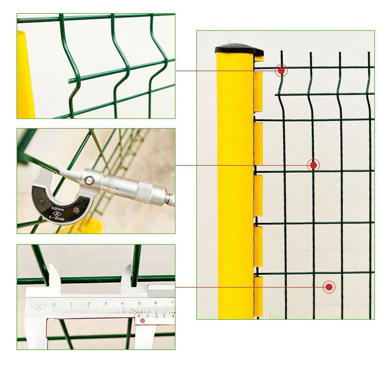 Agricultural 3D Triangle lron Aluminum Welded Bending Fenceing