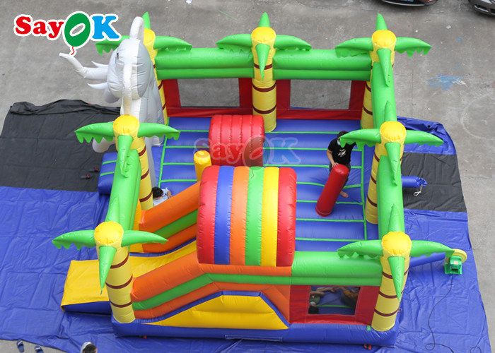 Cute Zoo Theme Inflatable Bouncing Castles Jumping House Inflable Bouncer Slide Games For Kids