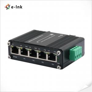 China Industrial PoE Switch 4 Port 10/100/1000BASE-T 802.3at + 1-Port 10/100/1000T Uplink on sale