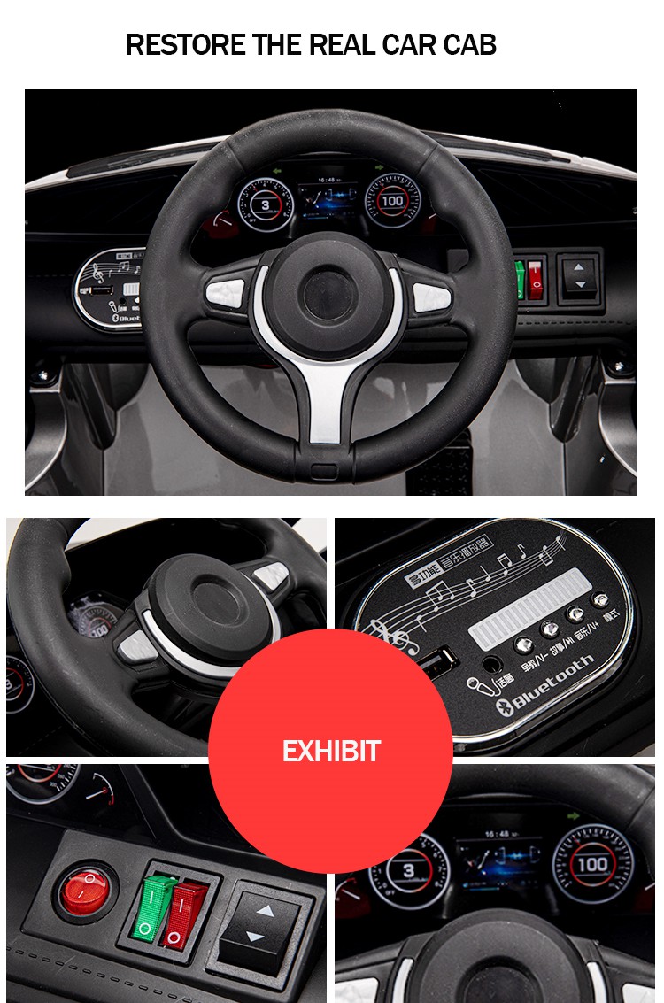 14kg Gross Weight Ride On Toy Multi-Functional Children's Electric Car with LED Music