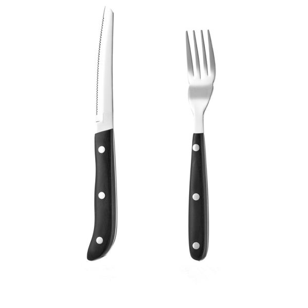 Stainless Steel Cutlery Set Flatware Set Wooden handle flatware