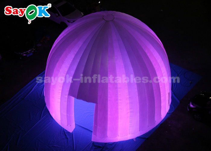 Inflatable Outdoor Tent 8 Meter LED Lighting Inflatable Air Dome Tent For Promotion Event