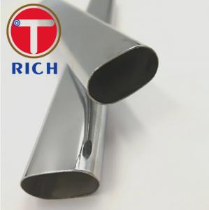 China Decorative Handrail Flat Oval Tube / Welded Oval Stainless Steel Tubing on sale