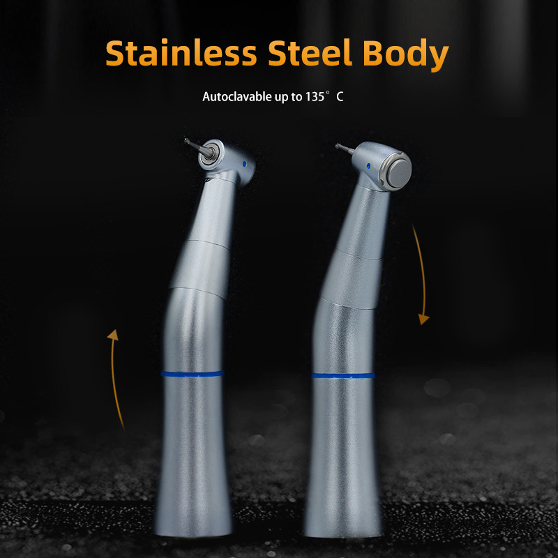 Low Speed Inner Spray Contra Angle Handpiece Push Button E - Type Handpiece