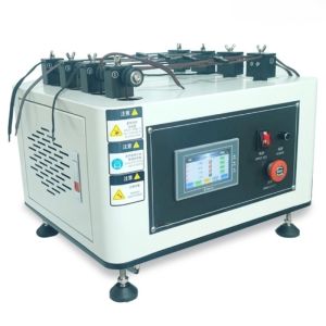 China DIN 4843 SATRA TM154 Shoe Laces Abrasion Tester Shoe Laces Wear Resistance Testing Machine on sale