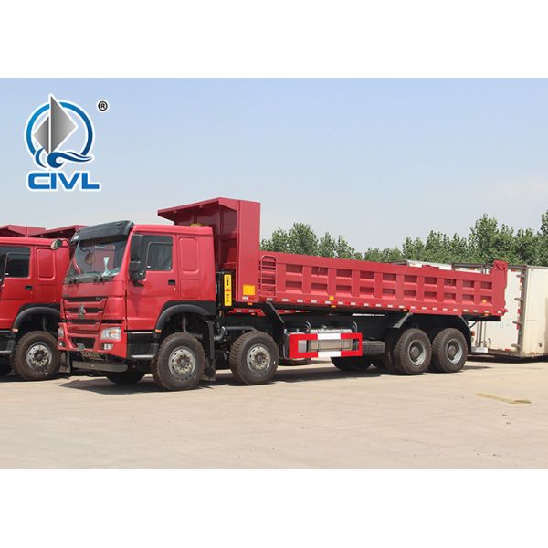 Front lifting 371HP Heavy Duty Dump Truck 8X4 LHD 50tons 20-30CBM ZZ3317N3567W