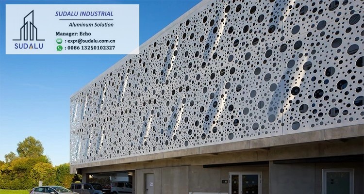 SUDALU Foshan Architectural Laser Cutting Panels Outdoor Aluminum Facade Cladding Panel