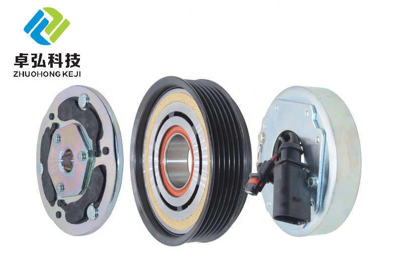 JH-COPU028 Auto AC Compressor Pulley Clutch Kit 6PK 112MM 12V for Audi Q7 3.0T 2005-2024