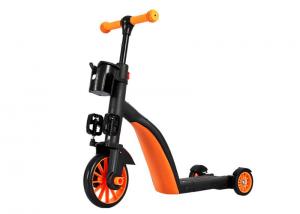 China Multi Function Kids Outdoor Entertainment PP Orange 3 Wheel Scooter on sale