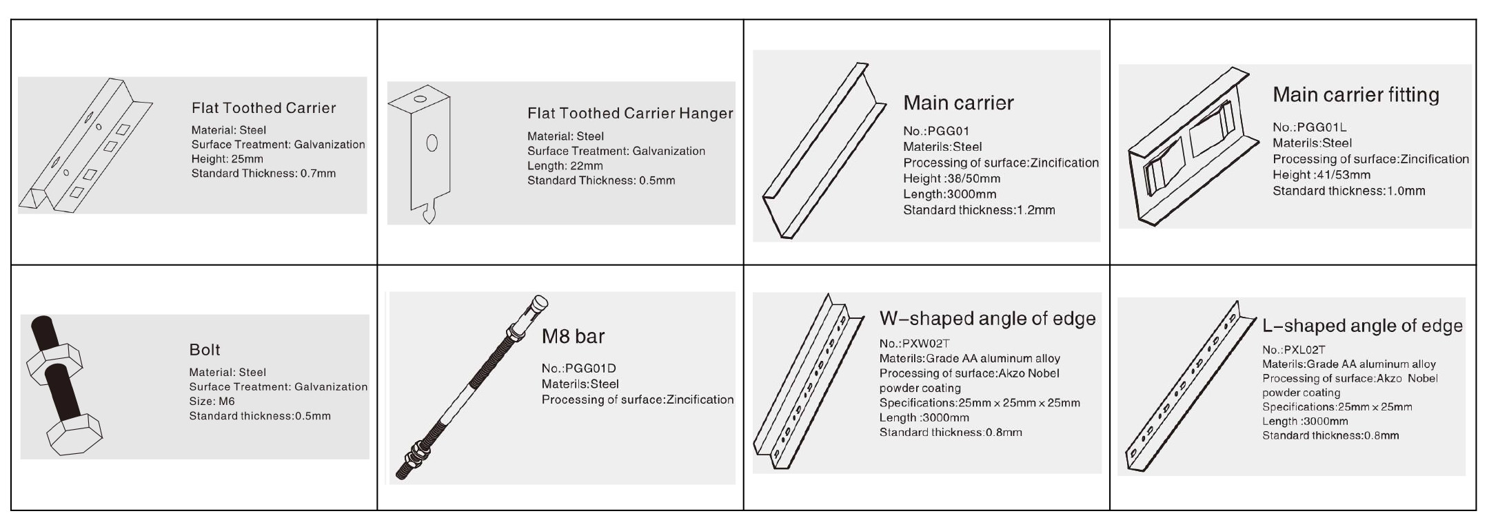 Decorative Commercial Metal Strip Aluminium / Aluminium Baffle Ceiling Panels 35mm Width 150mm Height