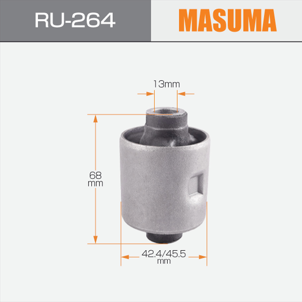 MASUMA NO. RU-264 Rubber Suspension Bush for MITSUBISHI MINICAB U62T and Long-Lasting
