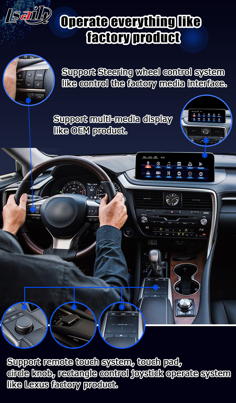 Lexus LX570 LX450d wireless carplay android auto multimedia interface screen mirroring Lsailt