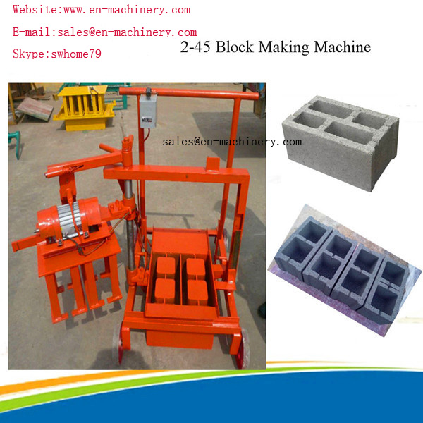 Concrete Block Making Machine Price In India 2-45 Egg Laying Movable Block Making Machine