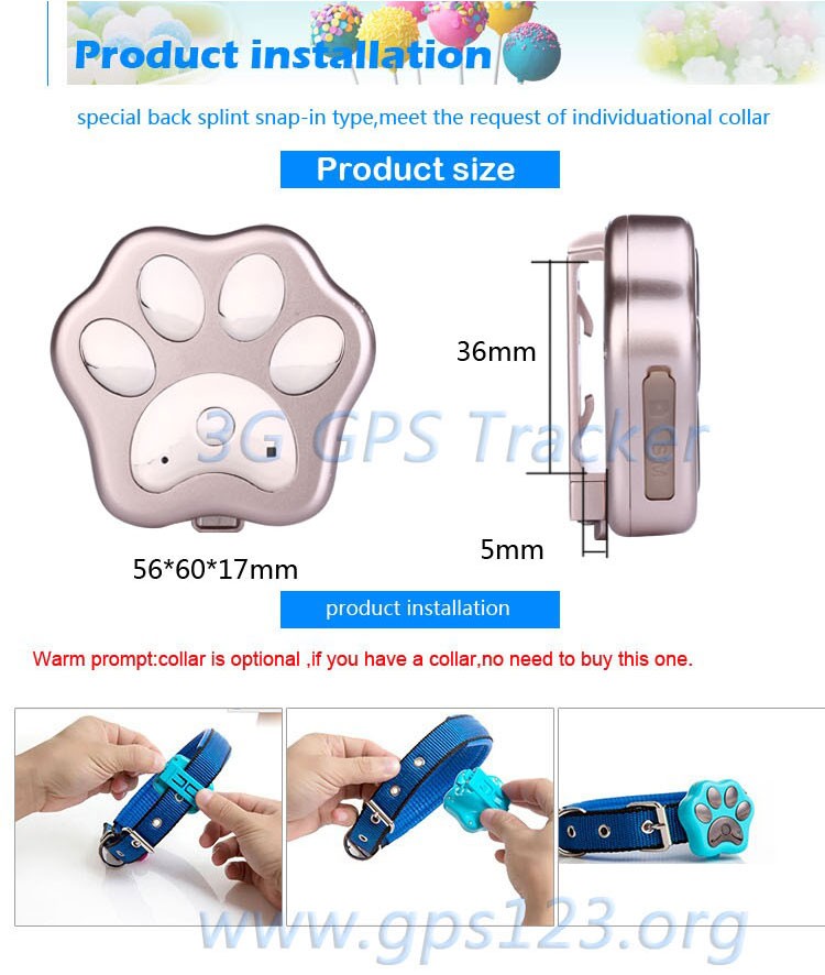 Wifi anti-lost waterproof mini cheap 3g gps tracker inside sim card for pet/dog RF-V40