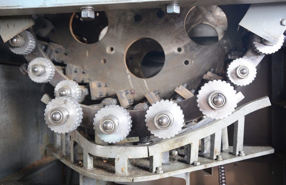 Gas System Automatic Sugar Cone Production Line / Ice Cream Cone Baking Machine