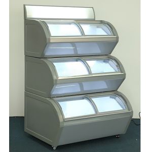 Three Layers Ice Cream Display Freezer