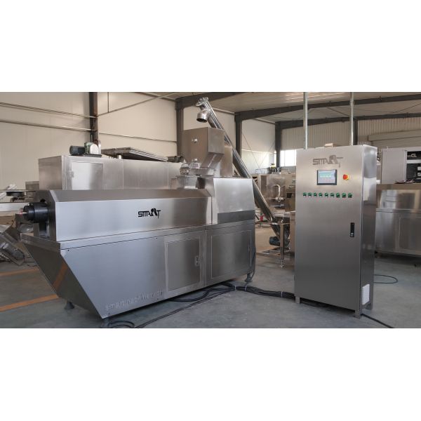 High Efficiency Single Screw Food Extruder , Smart Pet Treat Machine