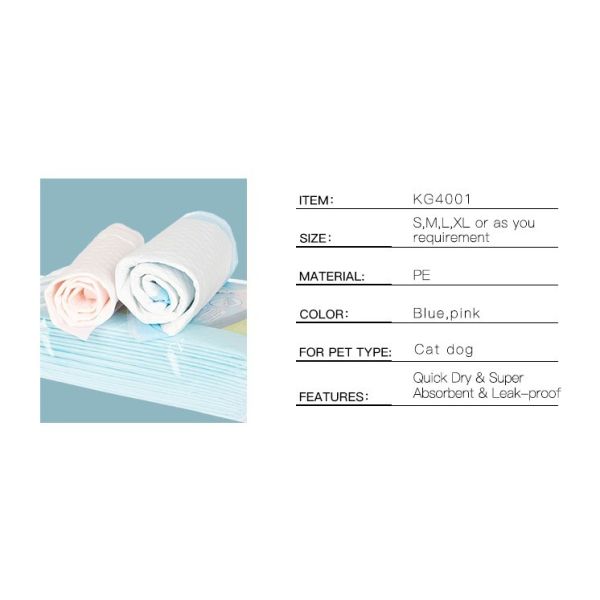 Pink Blue White Embossing Diamond Full Sizes Pet Pee Pad