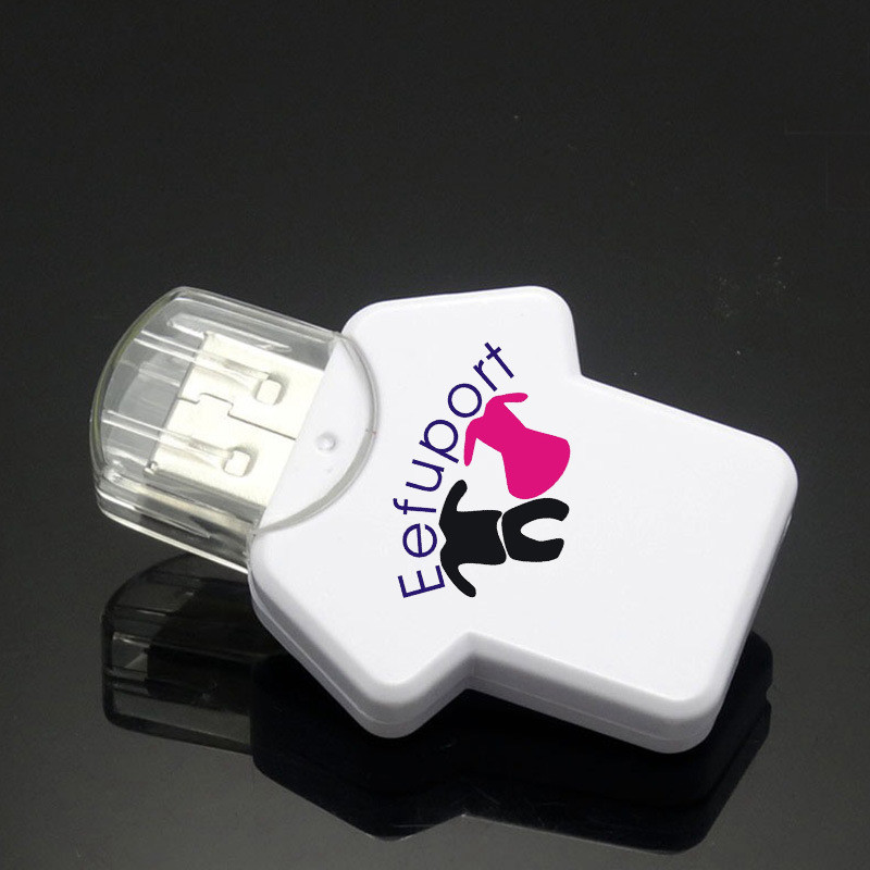 T Shirt Shapes Plastic USB Stick 16GB 32GB white usb flash drive 2.0 3.0 ROHS
