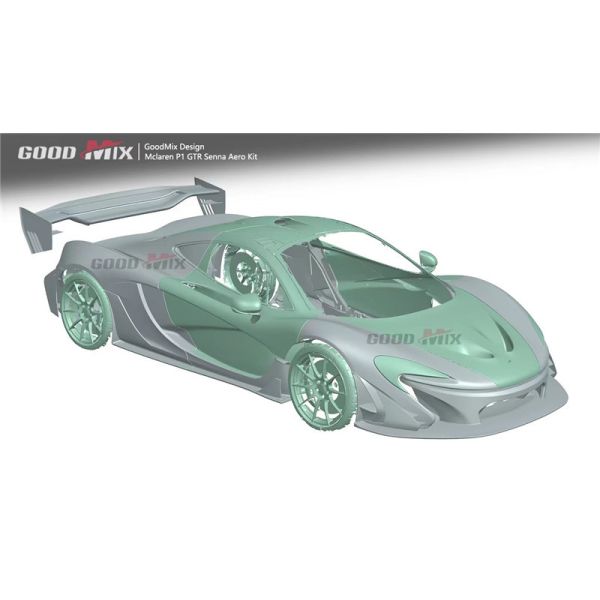 For McLaren P1 Body Kit P1 Upgraded GTR Style Front and Rear Bumper Spoilers Carbon Fiber Body Kit