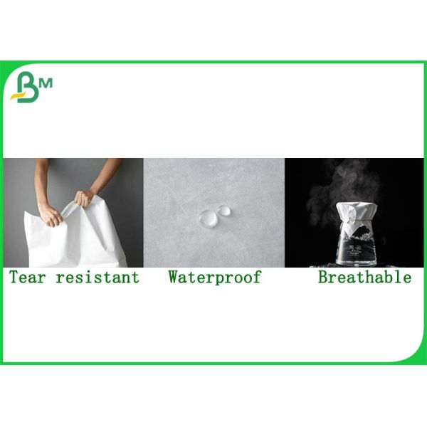 Soft And Breathable 55g 0.17mm Dupont Paper Waterproof 8.3'' * 11.7''